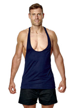 Load image into Gallery viewer, Athletic Sportswear Mens Stringer Vest Navy