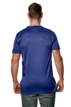 Load image into Gallery viewer, Mens Longline Mesh Gym T-Shirts Navy