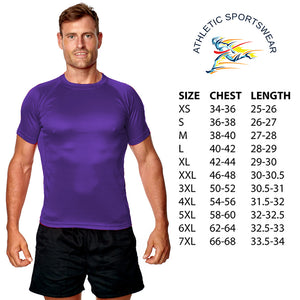 Athletic Sportswear Mens Roly Cool Wick T-Shirt Purple