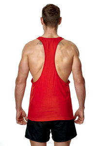 Athletic Sportswear Mens Stringer Vest Red