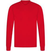 Load image into Gallery viewer, Athletic Sportswear Mens Long Sleeve Running Top Red