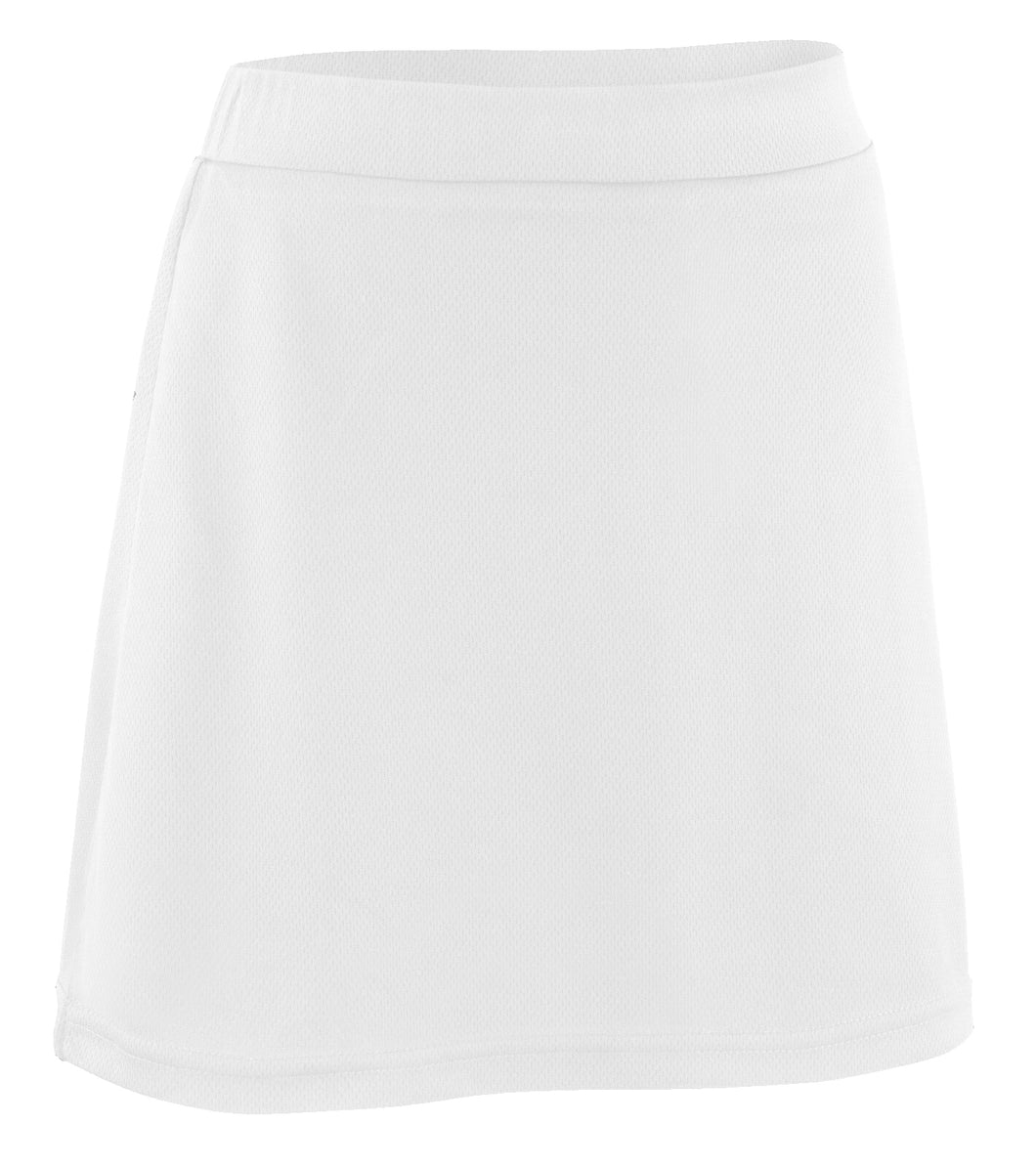 Girls White School Skort – 2-in-1 Skirt with Built-In Shorts | PE Games Sports Uniform | Breathable, Lightweight & Durable