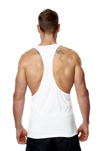 Athletic Sportswear Mens Stringer Vest White
